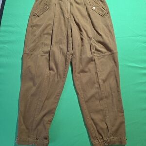 ME+EM Brown High Waist Extreme Seam Pants